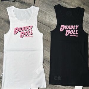 Black Deadlydoll Chromeheart Tank/mini dress